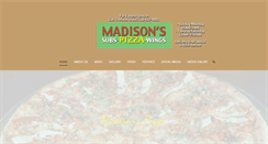 Desktop Screenshot of madisonspizza.com
